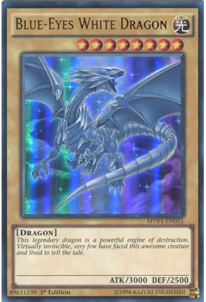 Amazon.com: YuGiOh : MVP1-EN055 1st Ed Blue-Eyes White Dragon Amazon.com: YuGiOh : MVP1-EN055 1st Ed Blue-Eyes White Dragon